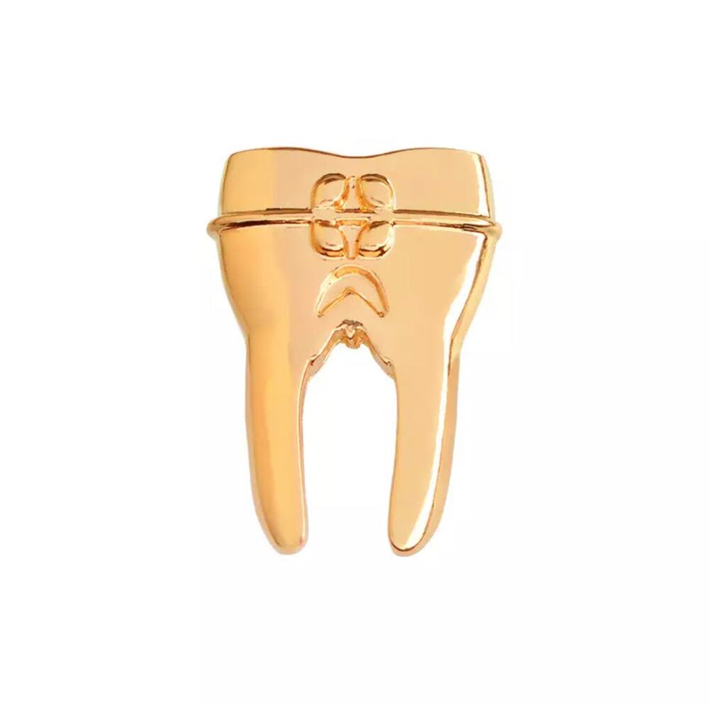 Dental Gold Tooth Enamel Pins 257